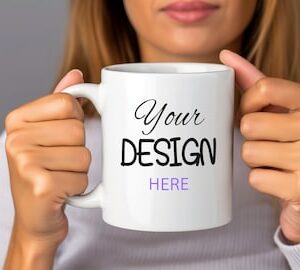 Customized Mugs Black & White